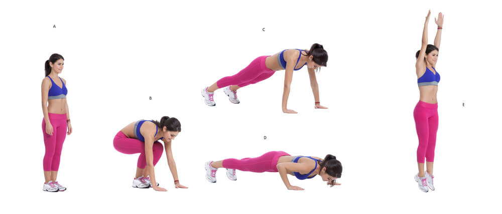 Banish back fat - burpee